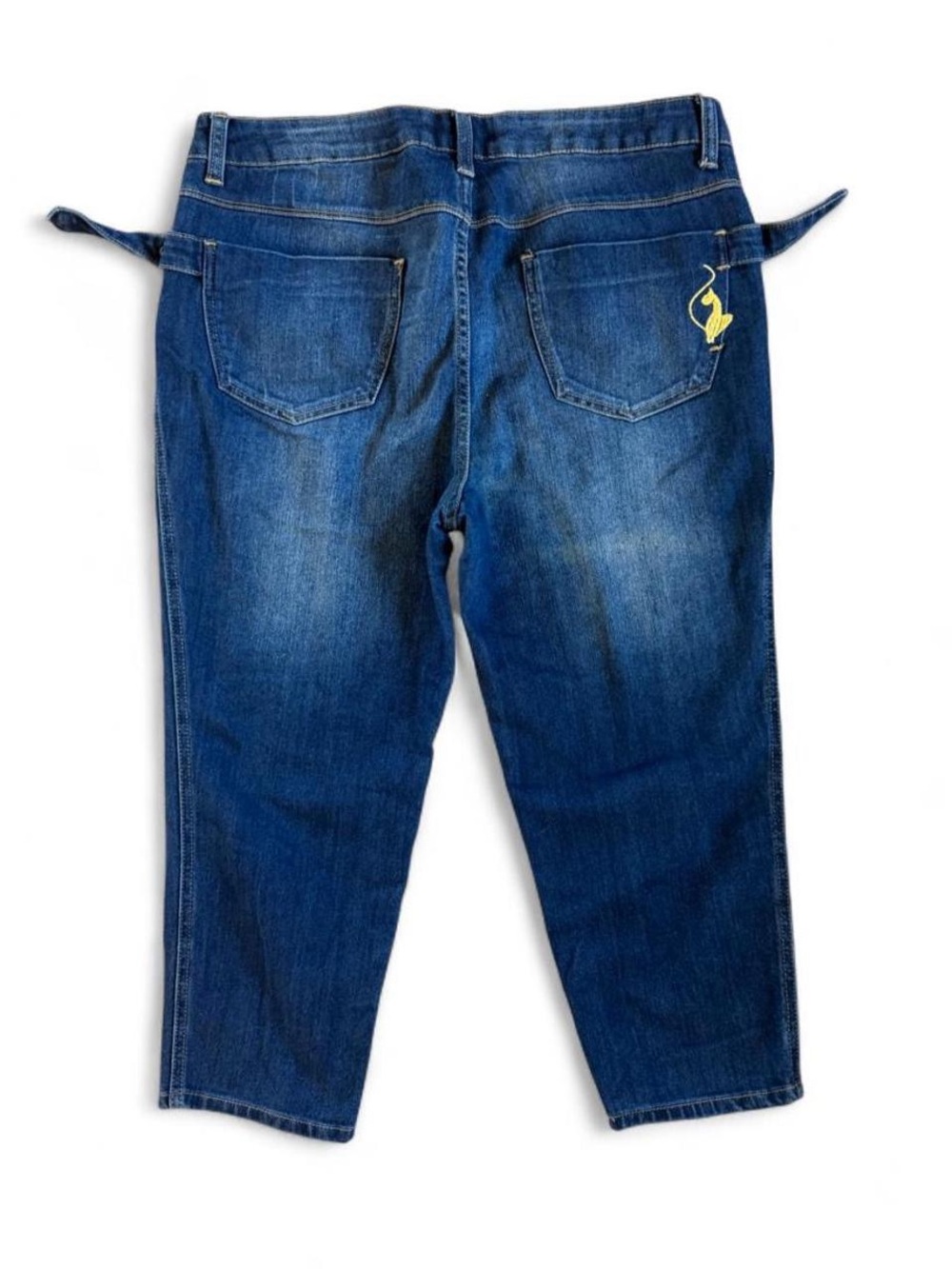 Vintage Baby Phat Y2K Dark Wash Denim Capri Jeans Size 16